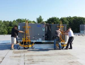 Installing Rooftop Package Unit Carol Stream IL