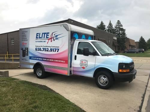 Elite Air truck - When you need AC in Wheaton, call Elite Air Inc..