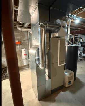 Newly installed furnace system